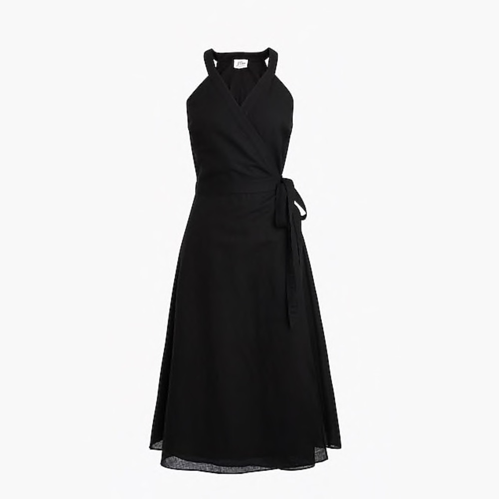 Linen Wrap Dress